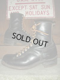 1950'S UNKNOWN LACE TO TOE WORK BOOTS 