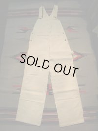 1970'SDEAD BIGMAC WHITE TWILL OVERALLS 32X30