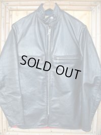 〜1960'S GRAIS NAVY STEERHIDE SINGLE MOTORCYCLE JACKET/36 