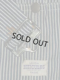 1950'S HERCULES HICKORY STRIPE OVERALLS 36X34