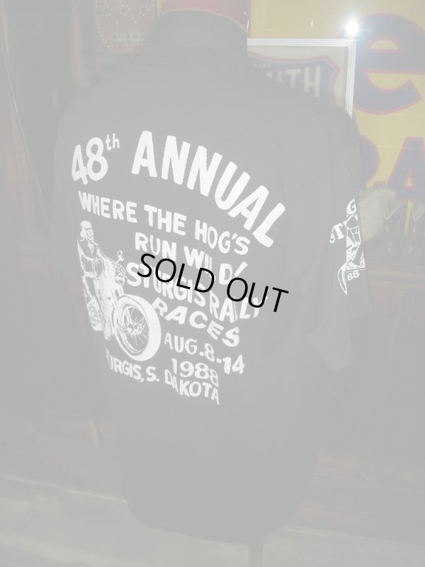 画像4: 1988'S STURGIS M.C. RALLY & RACES TEE SZ/LARGE