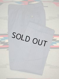 1930'S〜 STRIPE WOOL TROUSERS 31X30 
