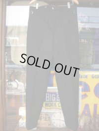 1930'S BELTED HIGH WAIST STRIPE TROUSERS 34X30