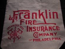 他の写真1: THE FRANKLIN FIRE INS, CO,/TOTE BAG NAT 1