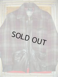 1940'S HERCULES WOOL & HORSEHIDE SPORTS COAT  SZ/38