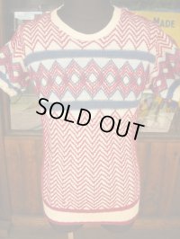 1950'S UNKNOWN COTTON CABLE SUMMER KNIT