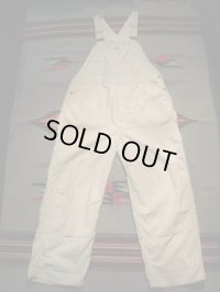 1940'S〜 CARHARTT WHITE TWILL OVERALLS 44X29