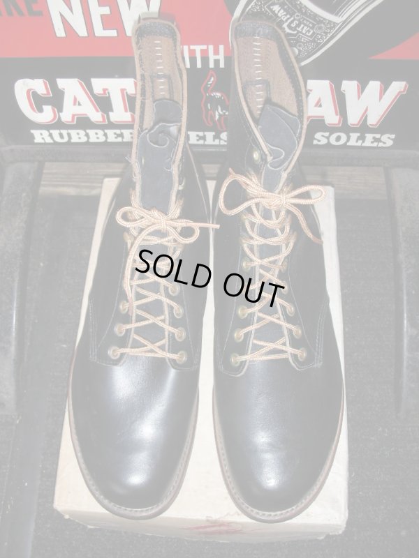 画像17: 1960'S DEAD DUBBLE WEAR WORK LACE UP BOOTS SZ/12EE