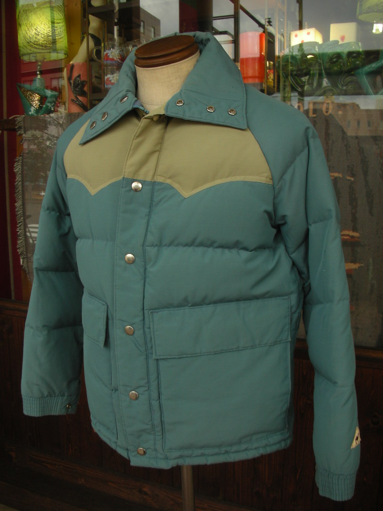〜1980'S CAMEL DOWN 2TONE GOOSE DOWN JACKET - ROCK-A-HULA Vintage Clothing