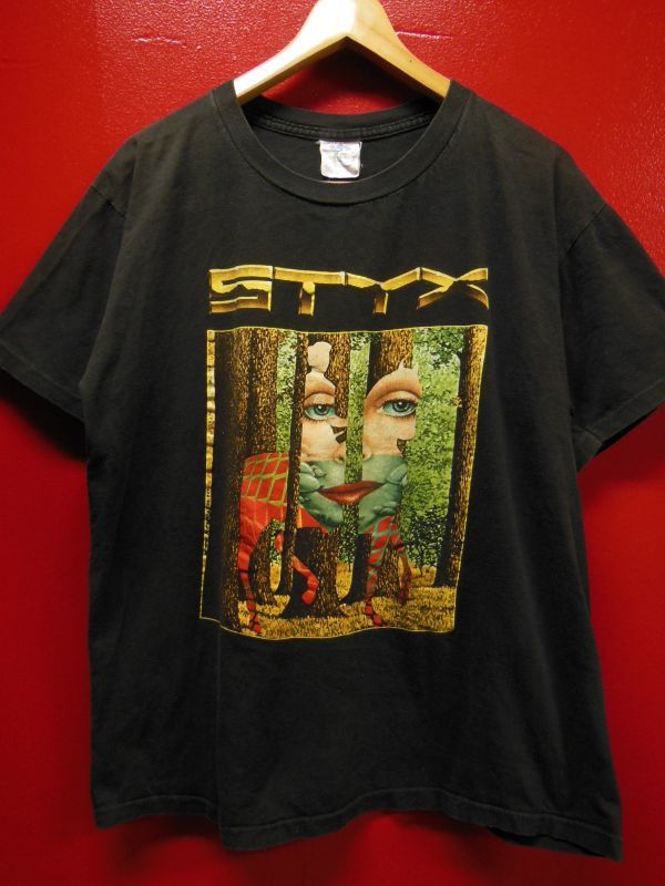 90S 米国製 US古着 ビンテージ WINTERLAND STYX スティクス GRAND ILLUSION 97 バンド ツアー Tシャツ