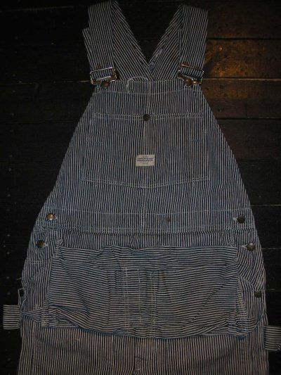 画像1: 1950'S HERCULES HICKORY STRIPE OVERALLS 36X34