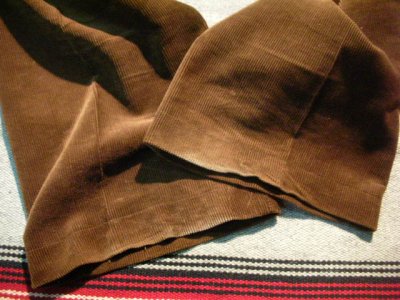 画像3: 1950'S BROWN CORDUROY TROUSERS 33X30