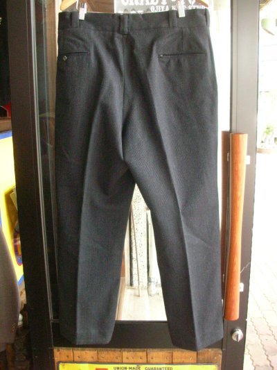 画像1: 1960'S BLACK WHIPCORD TROUSERS W36 L29