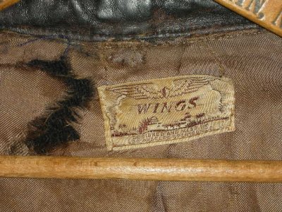 画像2: 1940'S WINGS WOOL & LEATHER SPORTS JACKET