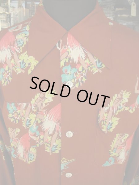 画像3: 〜1950'S CAPISTRANO RAYON HAWAIIAN SHIRT L/S (3)