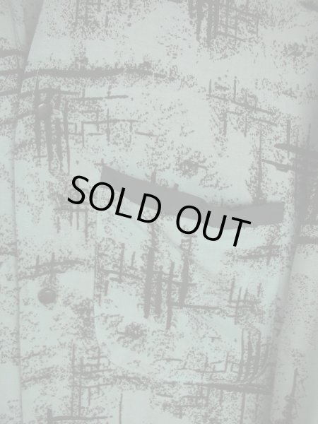 画像5: 1950'S CAMPUS 2TONE ITALIAN COLLAR  SHIRT SZ/S (5)