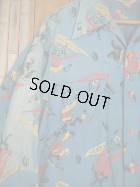 画像5: 〜1950'S RELIANCE FOOTBALL TEAM PRINTED SHIRT (5)