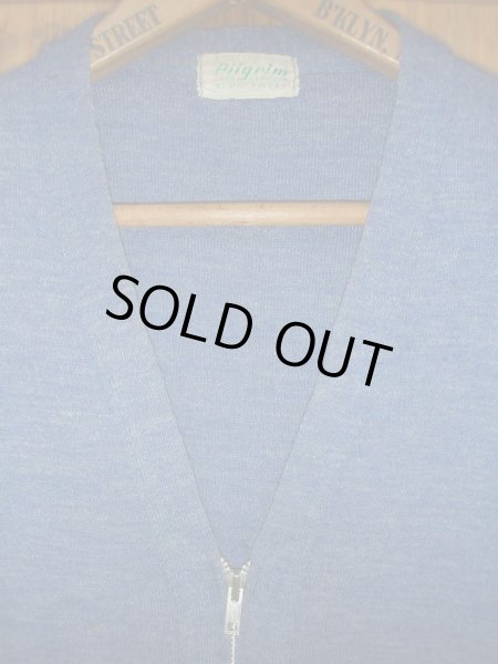 画像5: 1950'S PILGRIM ZIP UP KNIT WORK CARDIGAN (5)