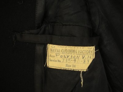 画像1: 1950'S U.S.NAVAL CLOTHING FACTORY PEA COAT SZ/34