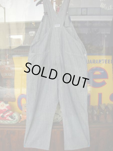 1940'S DUBBLEWARE 2 TONE HBT W KNEE OVERALLS 40X28 - ROCK-A