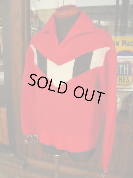 画像2: 1950'S FIELD MASTER ITALIAN COLLAR ACRYLIC PULLOVER (2)