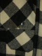 画像5: 1940'S〜 SPORTCRAD BLACK X WHITE BUFFALO PLAID SHIRTJKT SZ/SMALL (5)