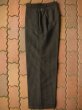 画像2: 1930'S DEADSTOCK EURO BELTED WAIST WOOL STRIPE TROUSERS 31X30 (2)