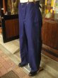 画像3: 1951'S DEADSTOCK FRENCHPOSTMAN WORK PANTS 35X31 (3)