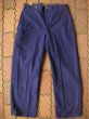 画像2: 1951'S DEADSTOCK FRENCHPOSTMAN WORK PANTS 35X31 (2)