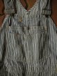 画像4: 1950'S CAN'T BUST'EM HICKORY STRIPE OVERALLS 38X30  (4)