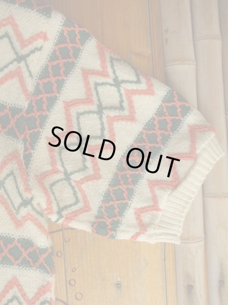 画像5: 1940'S〜 UNKNOWN COTTON CABLE SUMMER KNIT (5)