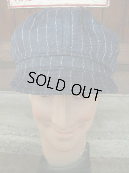 画像3: NEW YORK HAT/#6273/LINEN STRIPE SPITFIRE/NAVY (3)