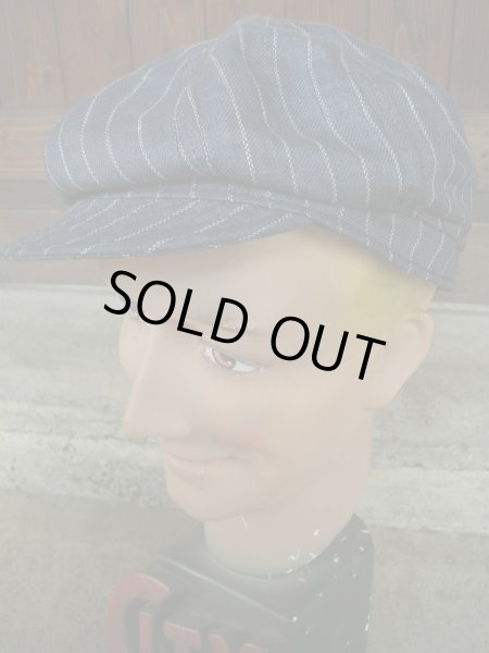 画像2: NEW YORK HAT/#6273/LINEN STRIPE SPITFIRE/NAVY (2)