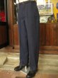 画像4: 〜1950'S DEADSTOCK DUBBLEWARE NAVY WOOL TROUSERS 36X31 (4)