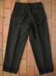 画像2: 1950'S UNKNOWN BLACK WOOL HOLLYWOOD WAIST SLACKS 31X29 (2)