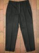 画像2: 1950'S UNKNOWN CINCH BACK BLACK WOOL SLACKS 33X31 (2)