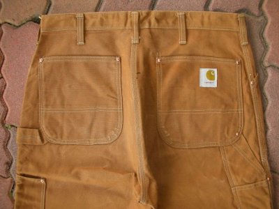 画像2: 1970'S  CARHARTT BROWN DUCK W/KNEE PANTS 36X31 