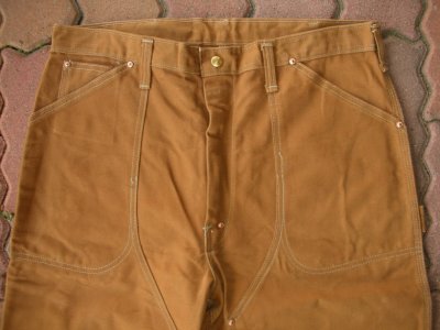 画像1: 1970'S  CARHARTT BROWN DUCK W/KNEE PANTS 36X31 