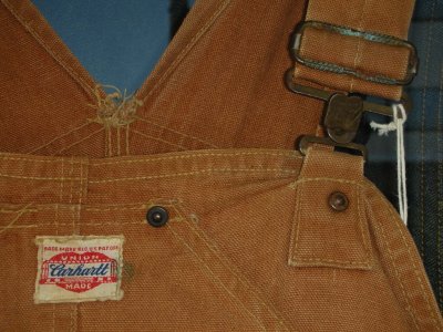 画像1: 1940'S〜 CARHARTT BROWN DUCK OVERALLS 40X28