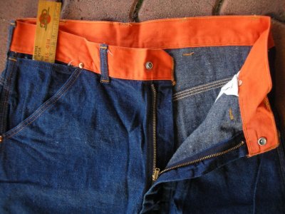 画像1: 1960'S〜 TIMKEN TWO TONE DENIM PAINTER PANTS 32X29/B