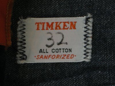 画像2: 1960'S〜 TIMKEN TWO TONE DENIM PAINTER PANTS 32X29/A