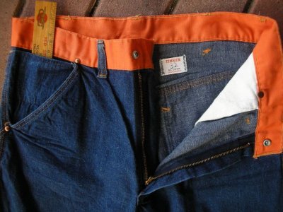 画像1: 1960'S〜 TIMKEN TWO TONE DENIM PAINTER PANTS 32X29/A