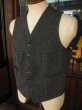 画像5: 1950'S SEARS PILGRIM WOOL WORK VEST/CHARCOAL GRAY  (5)