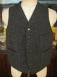 画像4: 1950'S SEARS PILGRIM WOOL WORK VEST/CHARCOAL GRAY  (4)