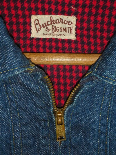 画像1: 1950'S〜 BUCKAROO BY BIG SMITH FLANNEL LINED DENIM JACKET  