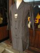 画像3: 1930'S〜 DETIS EURO BLACK COTTON STRIPE WORK COAT SZ/14J (3)