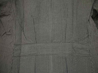 画像3: 1930'S〜 DETIS EURO BLACK COTTON STRIPE WORK COAT SZ/14J