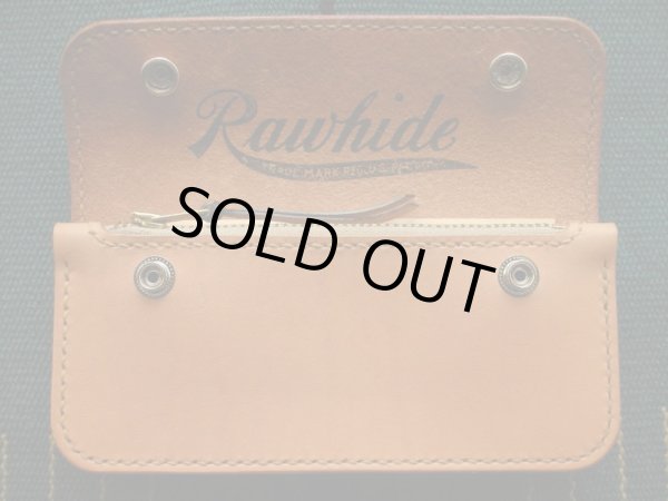 画像3: RAWHIDE TRUCKERS WALLET LOT-501/ BLACK X NATURAL (3)