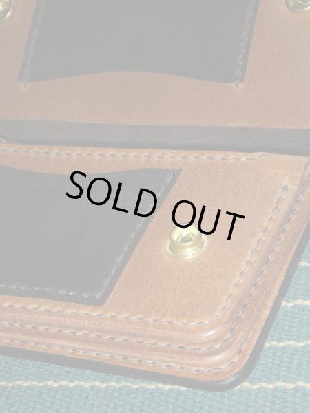 画像4: RAWHIDE TWO TONE WALLET LOT-503/ BLACK X BROWN　 (4)