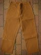 画像1: 1970'S DEADSTOCK CARHARTT BROWN DUCK W/KNEE PANTS 34X30  (1)